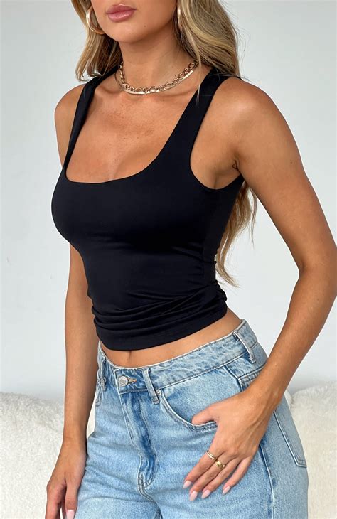 I Can Be Yours Top Black | White Fox Boutique