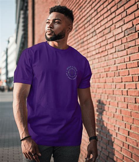 Male Purple Shirt