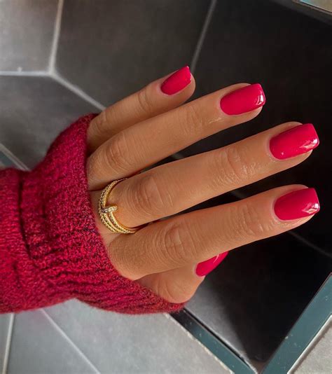 Chic Nails, Stylish Nails, Elegant Nails, Red Nails, Swag Nails, Bright ...