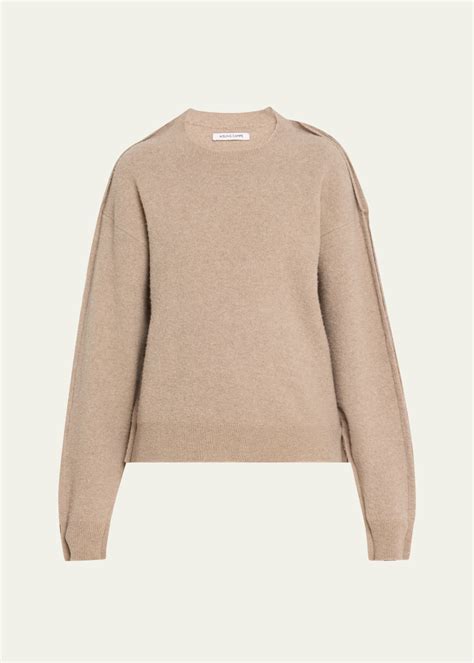 Aisling Camps Sculpted Merino Wool Pullover - Bergdorf Goodman