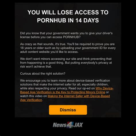 WJXT4 The Local Station | “YOU WILL LOSE ACCCESS TO PORNHUB IN 12 DAYS ...