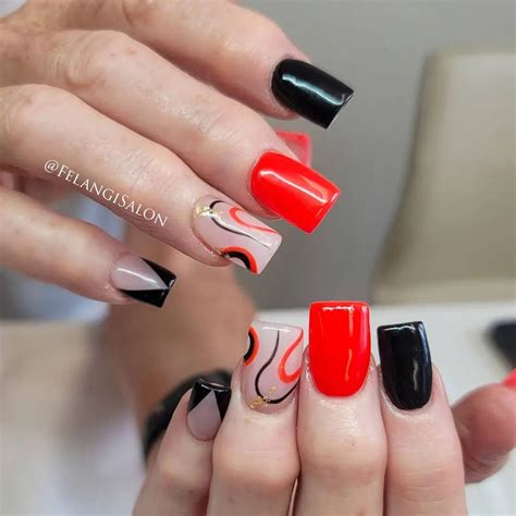 30 Best Red & Black Nail Design Ideas You Should Check