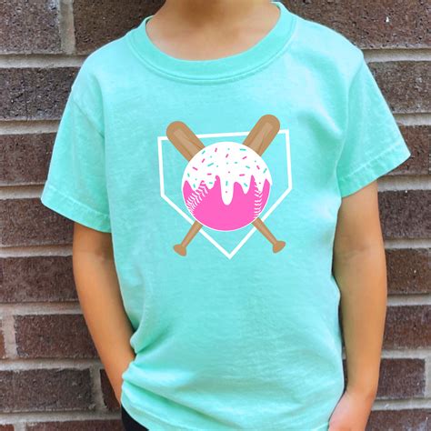 Baseball Ice Cream Shirt for Youth & Adults Baseball Drip Tshirt for ...