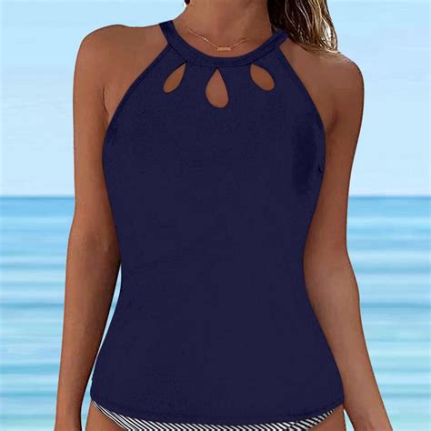 Women's Lace Up Underwire Bikini Top Push Up Swimwear Full Coverage ...