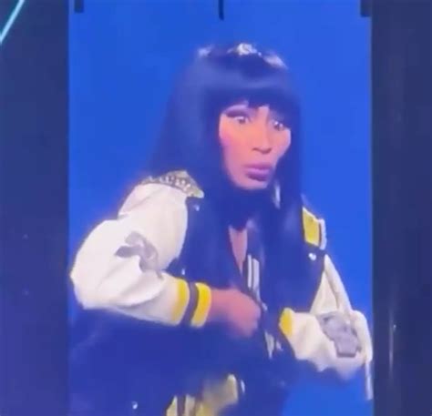 Nicki Minaj mortified after 'whole boob' falls out mid-performance