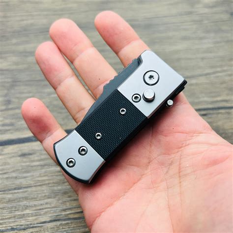 Mini Push Button Switchblade Pocket Knife | Blade City