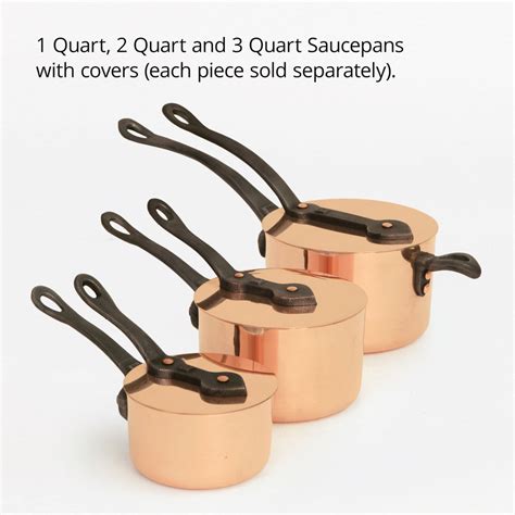 The 1 Quart Saucepan - Brooklyn Copper Cookware