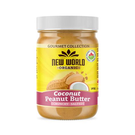 Organic Coconut Peanut Butter Crunchy | New World Foods | Elimento.com ...
