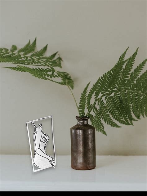 Silver Tabletop Nude Art, Female Body Home Decor, 3D Printed Gift ...