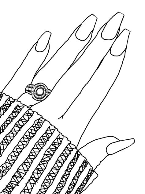 Nail Coloring Pages