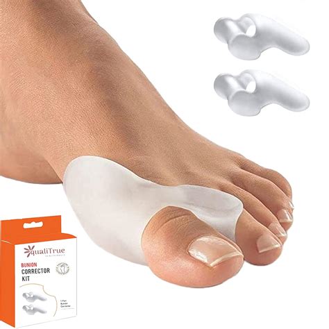QualiTrue 2Pcs Hammer Toe Straightener, Broken Toe Wraps,Toe Cushioned Bandages,Hammer Toe ...