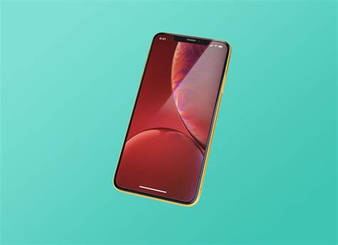 Floating iPhone XR Mockup | Free PSD Templates