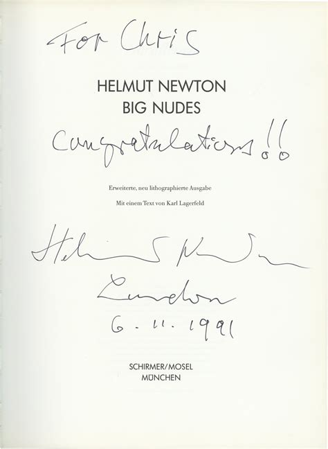 Helmut Newton: Big Nudes | Helmut Newton, Karl Lagerfield, foreword | First Edition