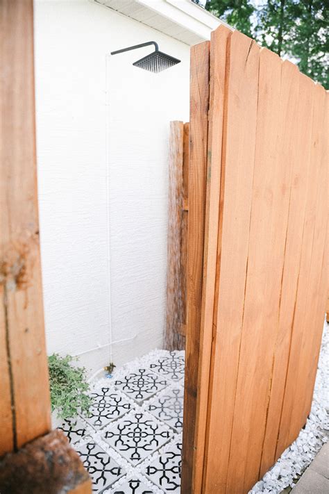 Outdoor Shower Base Ideas Outdoor Slate Tile Floor Design Ideas