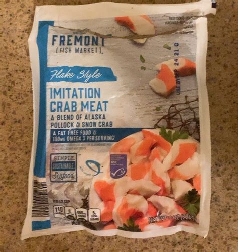 Imitation crab meat - Aldi