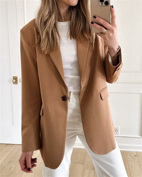 Ladies camel blazer online