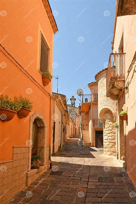 The Mediterranean Village of Ruvo Del Monte, Italy. Stock Image - Image ...