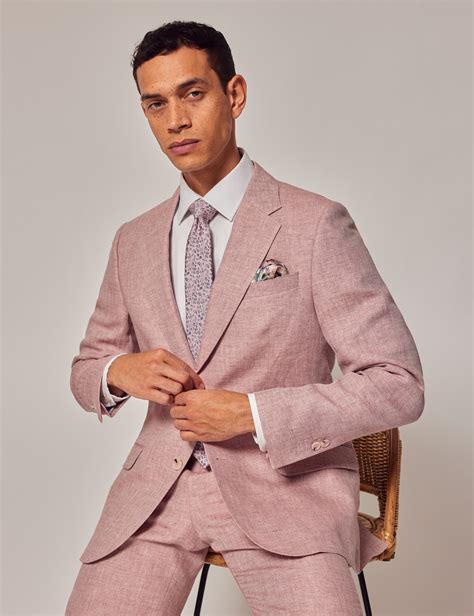 Mens Pink Suit Linen at Norma Shanks blog
