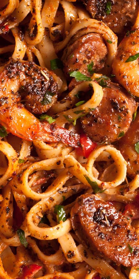 Cajun Shrimp And Sausage Pasta | Recip prism