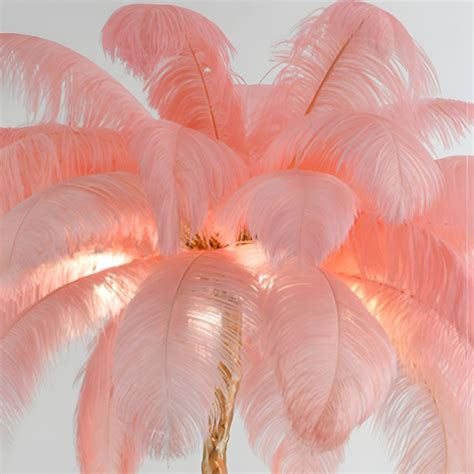Modern Floor Lamp Creative Feather Floor Standing Light for Living Room ...