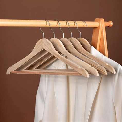 One Allium Way Camphor Wood Hangers - Natural Solid Wood Clothes ...