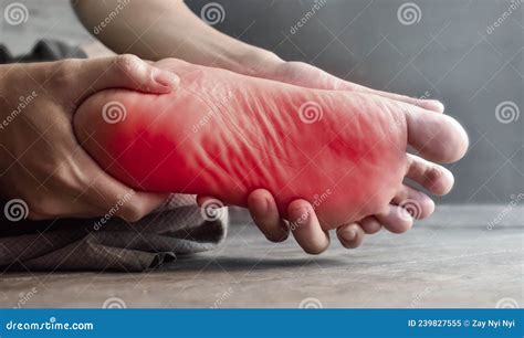 Tingling and Burning Sensation in Foot of Asian. Foot Pain. Sensory Neuropathy Problems. Foot ...