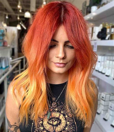 Dark Red Orange Hair Color