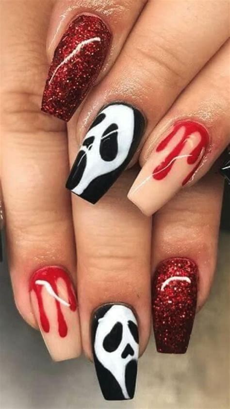 Halloween scream nails – Artofit