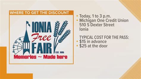 Here's how to get discounted ride tickets for the Ionia Free Fair ...