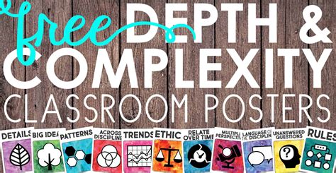 FREE Depth and Complexity Icon Posters • Teacher Thrive