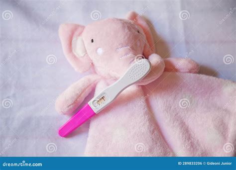 Pregnancy Test in Pink Color. Stock Photo - Image of check, hormone ...