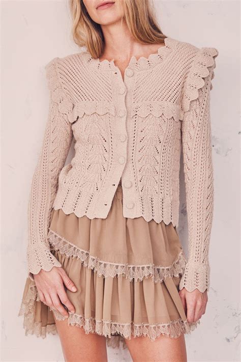 Ruffle Cardigan | Knitwear fashion, Knit fashion, Ruffled cardigan