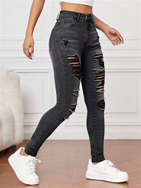 Skinny ripped jeans outfit – Artofit