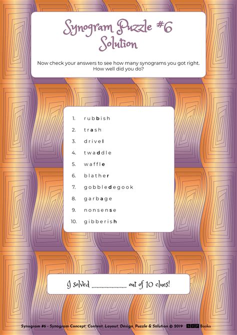 Synogram Puzzle 06 Balderdash — STP Books