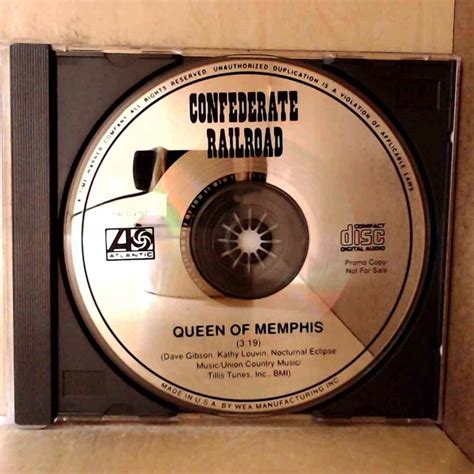 Confederate Railroad - Queen of Memphis (Promo CD Single, Atlantic ...