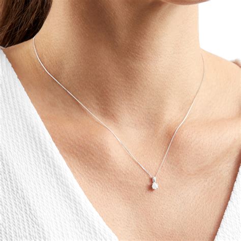 White Gold Necklaces | White Gold Chains for Women | Goldsmiths
