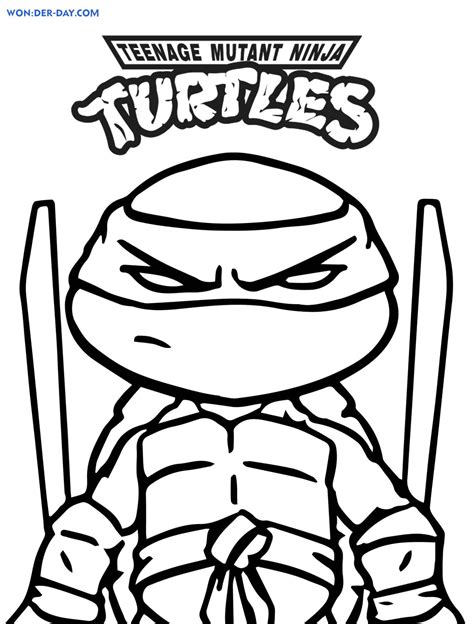 Teenage Mutant Ninja Turtles coloring pages — Wonder-day.com