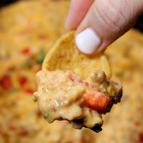 Velveeta Sausage Dip with Rotel - Only 3 Ingredients!
