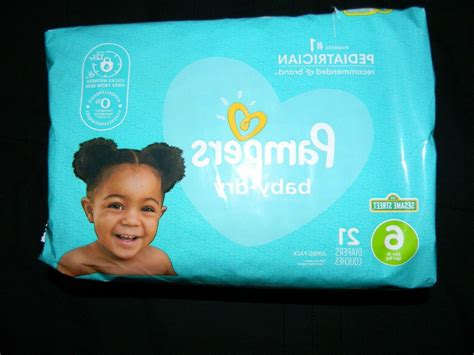 4 new pampers baby-dry size 6 over 35+Lbs