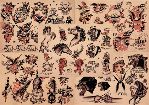 Sailor Jerry Traditional Flash Art