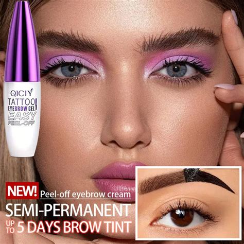 Eyebrow Tattoo Peel Off Tint Long Lasting Natural Coloring Gel ...