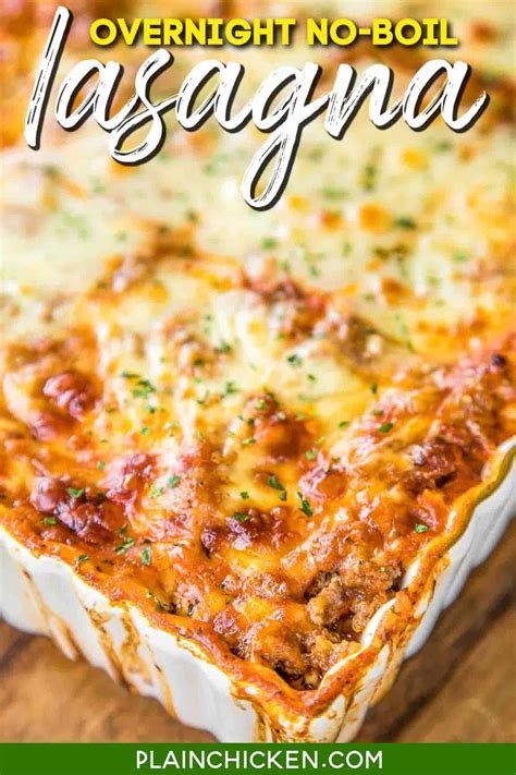 Lasagna Recipe Using No Boil Noodles at Jake Town blog
