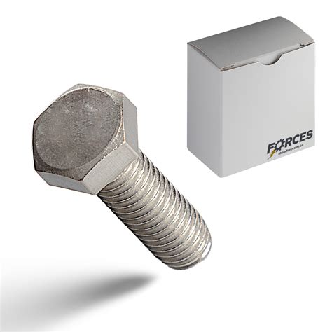 Hex Head Bolt M8-1.25 x 22mm Full thread - Stainless Steel A4 (316)