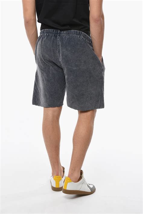 Les Tien Drawstring Waist Corduroy Shorts men - Glamood Outlet