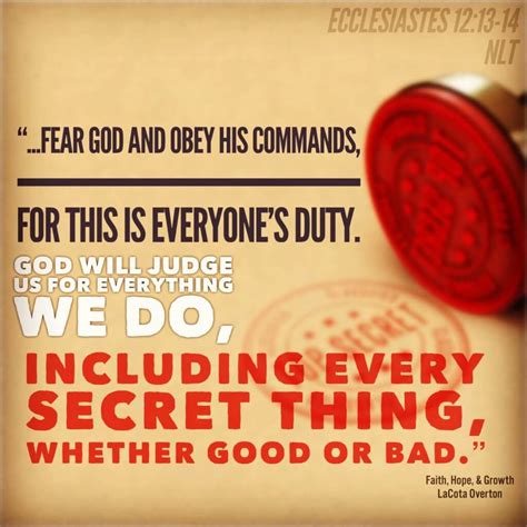 Ecclesiastes 12:13-14 - Faith, Hope, & Growth