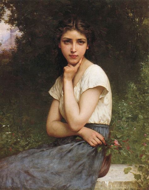 Jules Cyrille Cavé (French, 1859– c.1940), "Day Dreams" | Renaissance art paintings ...