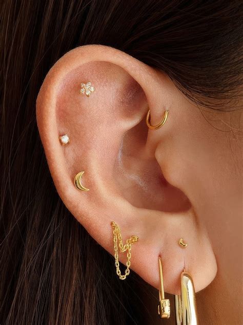 38 Eye-Catchy Mid Helix Piercing Ideas To Try - Styleoholic