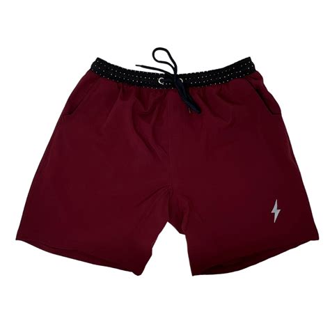 Maroon 5 inch Inseam Athletic Shorts | Men's Baseball Shorts - BRUCE BOLT