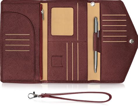 Amazon.com | BOACAY Travel Wallet & Passport Holder - Slim Document ...