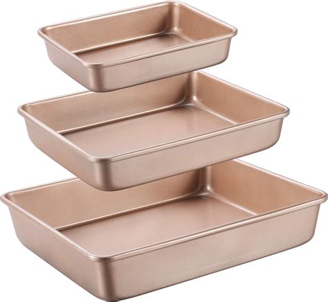 Amazon.com: JOHO BAKING Deep Baking Pans Sets Nonstick,Baking Sheets ...
